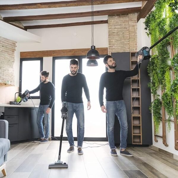 Aspirador Vertical Conga Thunderbrush 560. 2 en 1, 600 W, Tecnología ciclónica, Filtro de Alta eficiencia, Radio de acción 6 Metros, Incluye 2 Accesorios - Imagen 8
